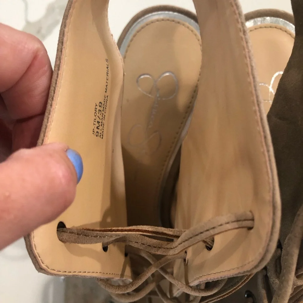 Jessica Simpson lace up heels - Picture 9 of 11